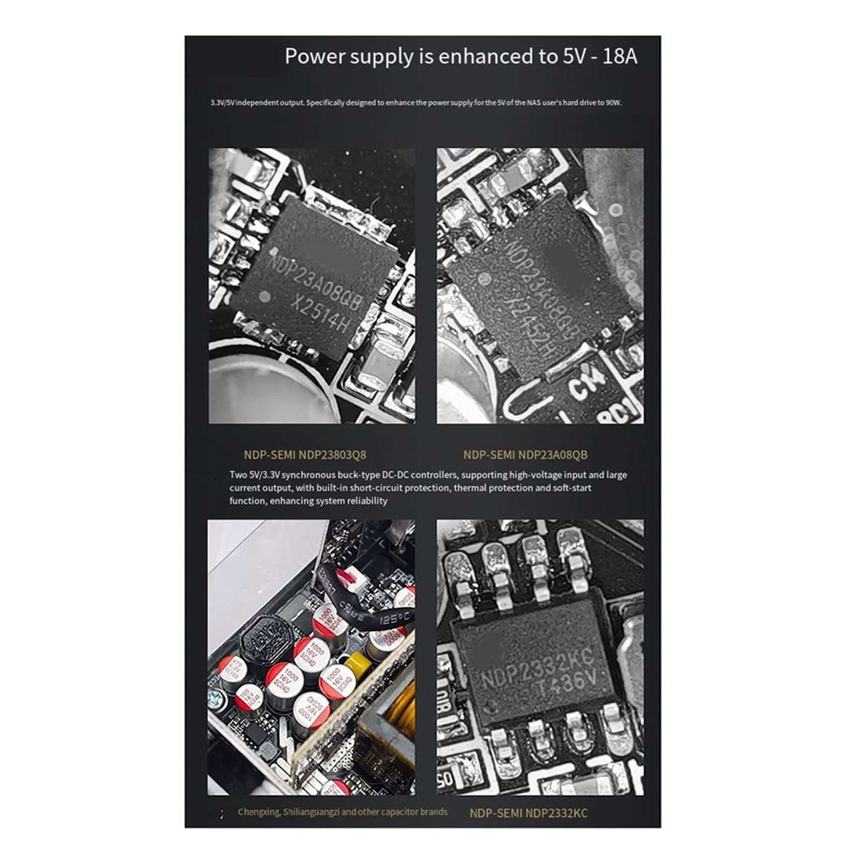 Flex Atx Power Supply 600W 1U - [AC18 Dijital]/Flex 600W Modüler Güç Kaynağı,