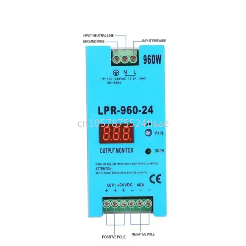 Smps Power Supply - SMPS LPR-960-24: Tek Çıkışlı, 960W (24V