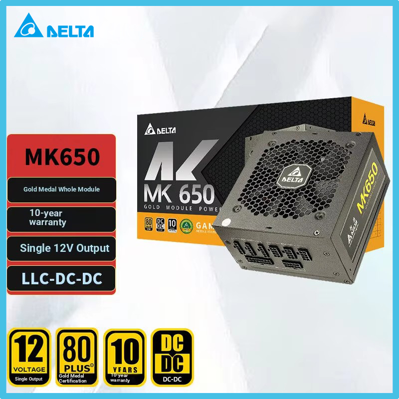 Power Supply 650W - DELTA MK650 650W Güçlü, Tam Modüler,