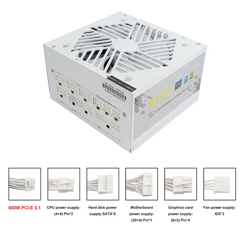 Power Supply 750W - Beyaz 750w 850w 1000W 1200W Watt