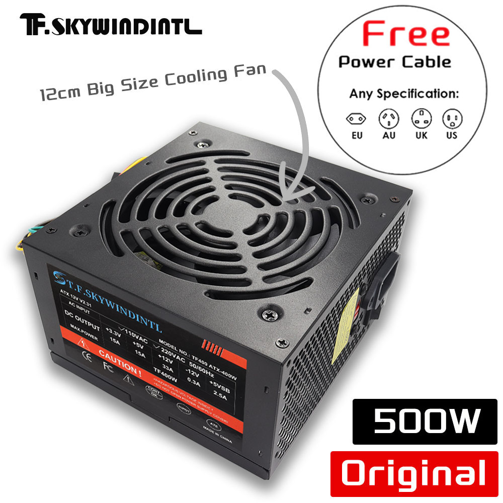 Ucuz 500W Siyah ATX Masaüstü O - Power Supply 750W incelemesi ve fiyatı