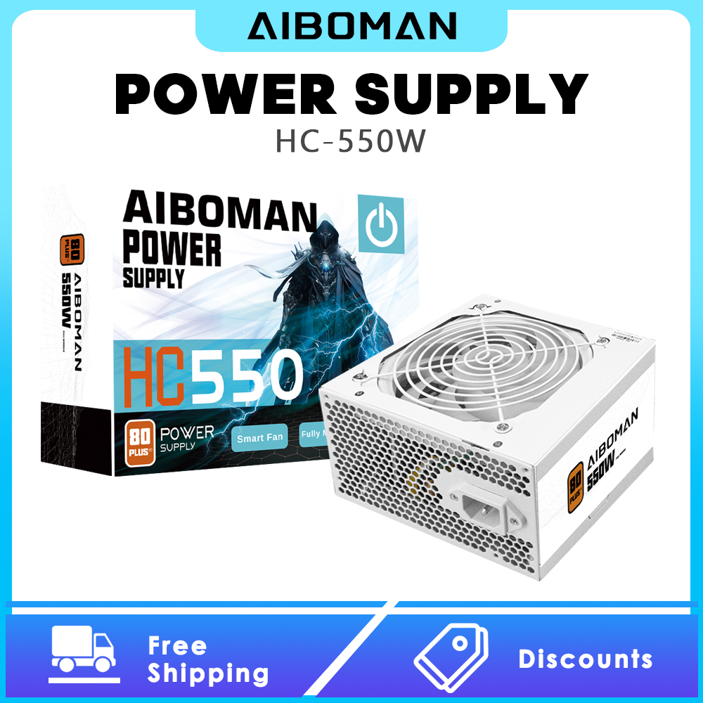 AIBOMAN Güç Kaynağı 550W 80PLU - Power Supply 750W incelemesi ve fiyatı